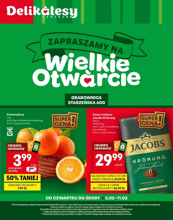 Katalog Delikatesy Centrum w: Adamów | Odkryj atrakcyjne oferty | 2026-02-05T00:00:00.000Z - 2026-02-11T00:00:00.000Z
