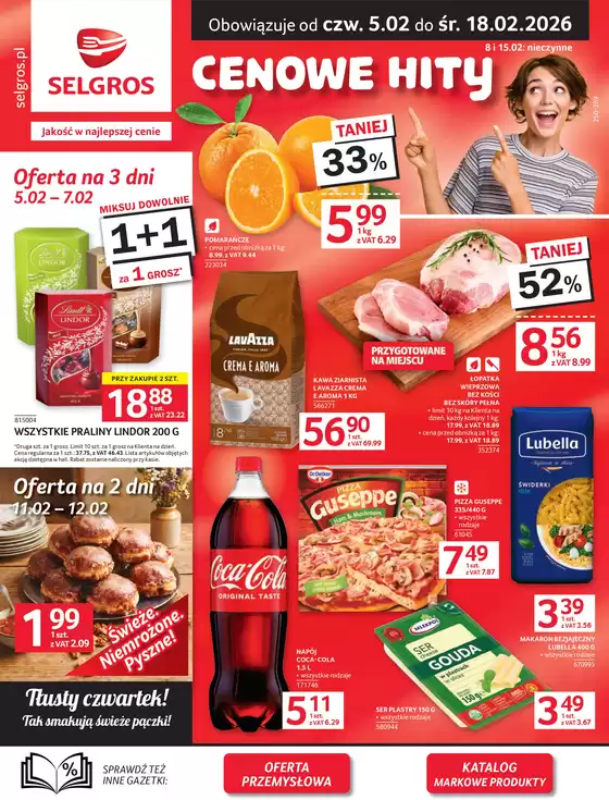 Katalog Selgros w: Koszyce | Oferta Spożywcza | 2026-02-05T00:00:00.000Z - 2026-02-18T00:00:00.000Z
