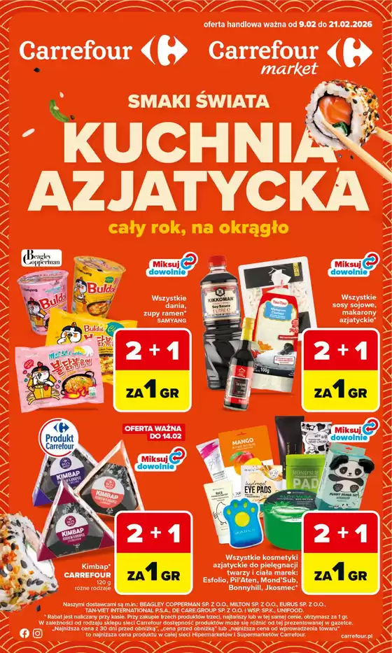 Katalog Carrefour w: Piotrków Trybunalski | Gazetka Kuchnia azjatycka | 2026-02-08T00:00:00.000Z - 2026-02-21T00:00:00.000Z