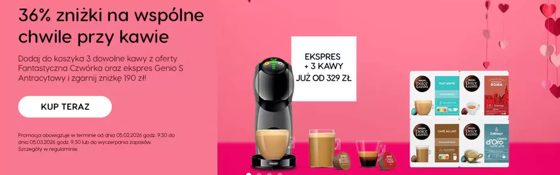 Katalog Dolce Gusto w: Stara Błotnica | Promocja do 5 marca | 2026-02-10T00:00:00.000Z - 2026-03-05T00:00:00.000Z
