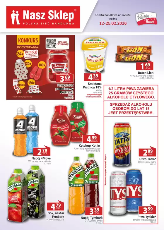 Katalog Nasz Sklep w: Szubin | Nasze najlepsze okazje | 2026-02-12T00:00:00.000Z - 2026-02-25T00:00:00.000Z