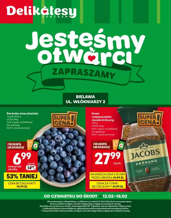 Katalog Delikatesy Centrum w: Białystok | Specjalne oferty dla Ciebie | 2026-02-12T00:00:00.000Z - 2026-02-18T00:00:00.000Z