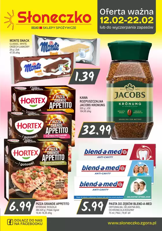 Katalog Słoneczko w: Pakość | Odkryj atrakcyjne oferty | 2026-02-12T00:00:00.000Z - 2026-02-22T00:00:00.000Z