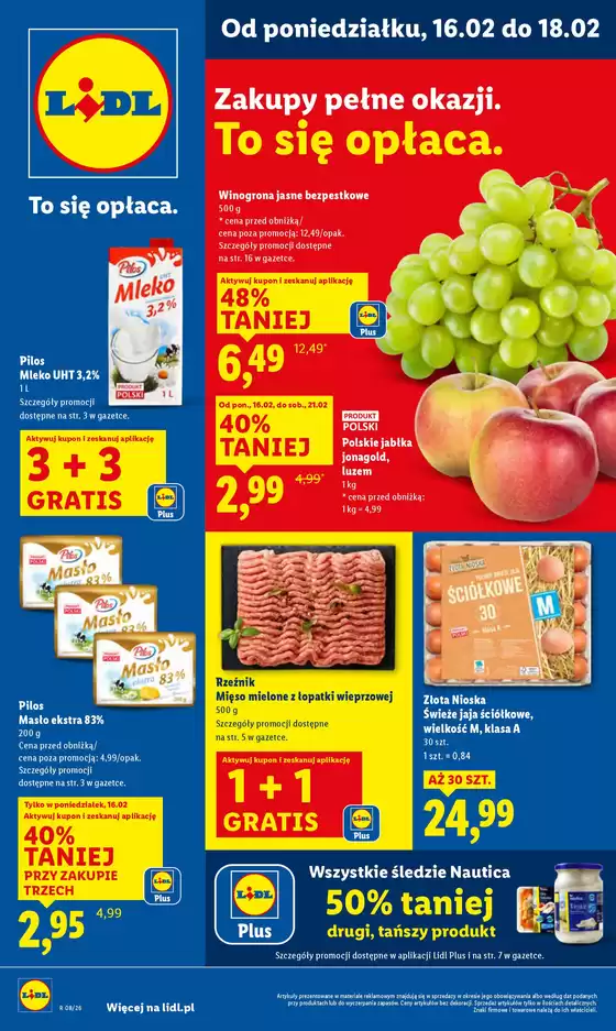 Katalog Lidl w: Rymanów | GAZETKA OD 16.02 | 2026-02-16T00:00:00.000Z - 2026-02-18T00:00:00.000Z