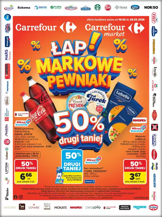 Katalog Carrefour w: Katowice | Gazetka Carrefour Market Łap markowe pewniaki | 2026-02-15T00:00:00.000Z - 2026-02-28T00:00:00.000Z