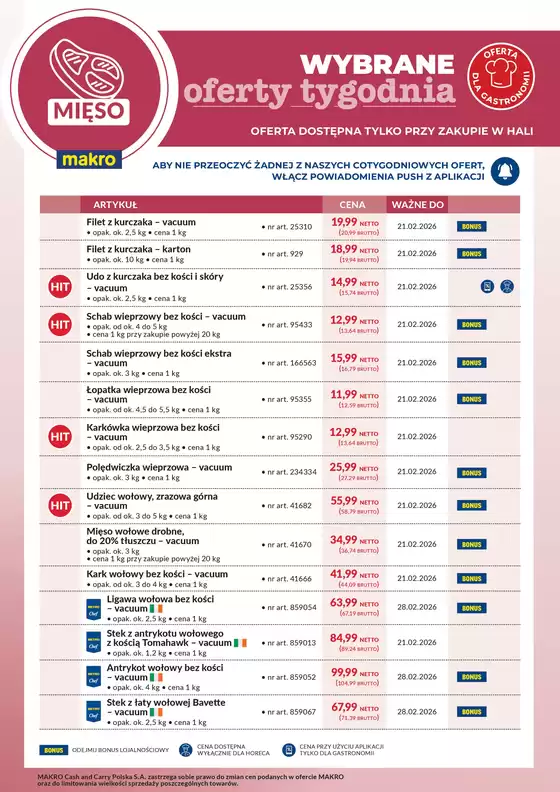 Katalog Makro w: Wadowice | Ulotka mięso - wybrane oferty tygodnia | 2026-02-16T00:00:00.000Z - 2026-02-21T00:00:00.000Z