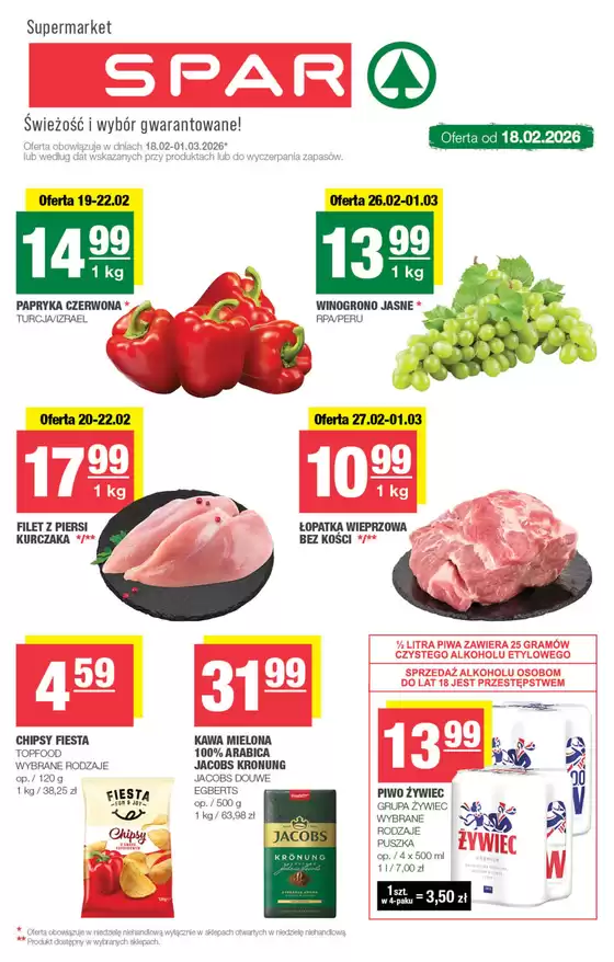 Katalog Spar w: Jawornik | Spar gazetka | 2026-02-18T00:00:00.000Z - 2026-03-01T00:00:00.000Z
