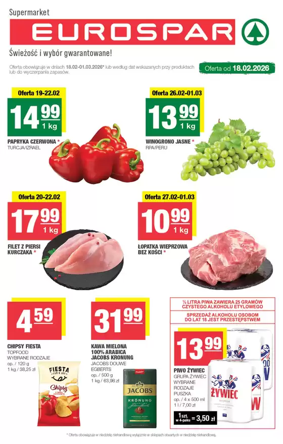 Katalog Spar w: Jawornik | Oferty dla łowców okazji | 2026-02-18T00:00:00.000Z - 2026-03-01T00:00:00.000Z