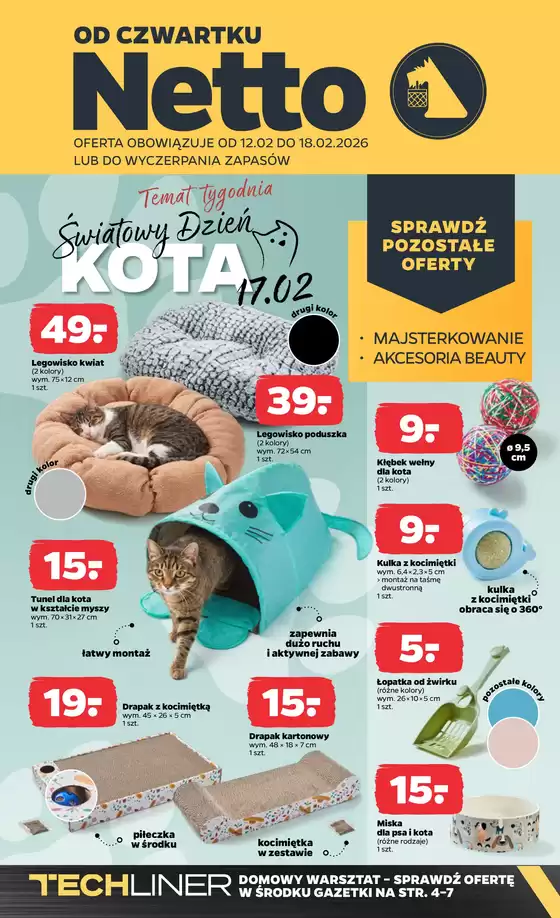 Katalog Netto w: Białystok | Temat tygodnia Światowy Dzień KOTA | 2026-02-17T00:00:00.000Z - 2026-02-18T00:00:00.000Z