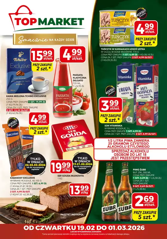 Katalog Top Market w: Rumia | Ekskluzywne oferty i okazje | 2026-02-19T00:00:00.000Z - 2026-03-01T00:00:00.000Z