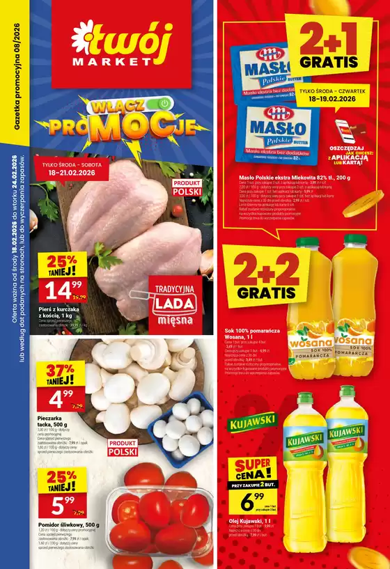 Katalog Twój Market w: Warszawa | Twój Market gazetka | 2026-02-18T00:00:00.000Z - 2026-02-24T00:00:00.000Z