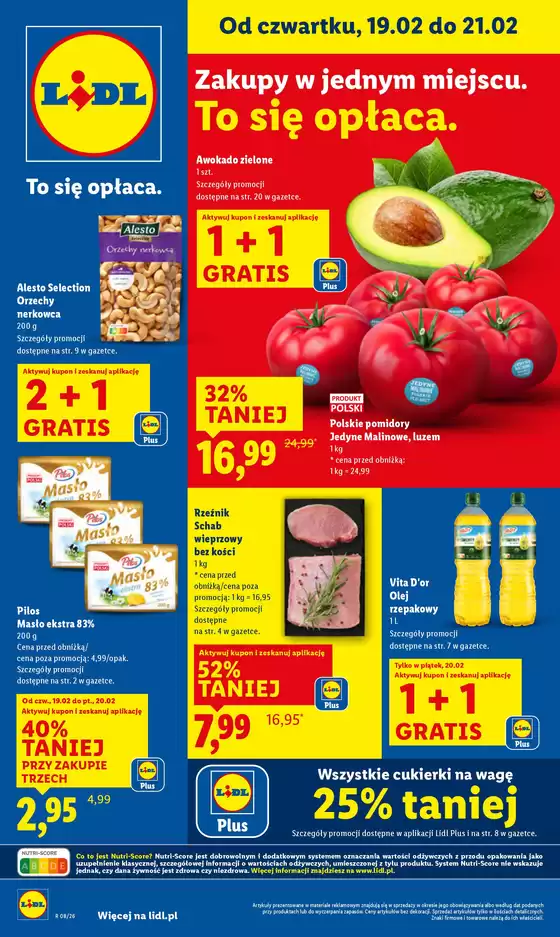Katalog Lidl w: Człopa | GAZETKA OD 19.02 | 2026-02-19T00:00:00.000Z - 2026-02-21T00:00:00.000Z