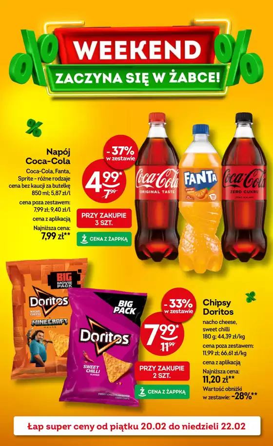 Katalog Żabka w: Leśnica | Aktualne promocje specjalne | 2026-02-20T00:00:00.000Z - 2026-02-22T00:00:00.000Z