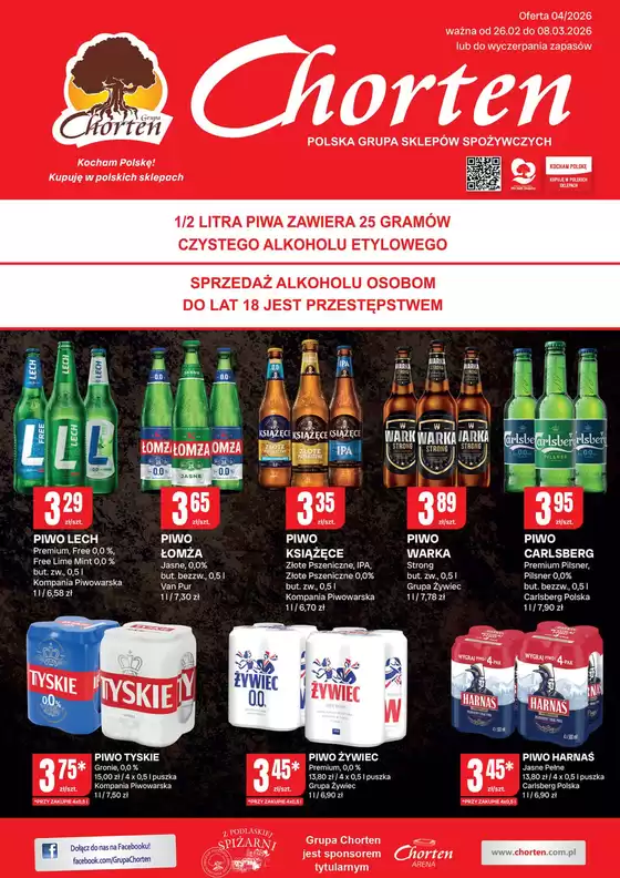 Katalog Chorten w: Czyżew | Atrakcyjne oferty specjalne dla wszystkich | 2026-02-26T00:00:00.000Z - 2026-03-08T00:00:00.000Z