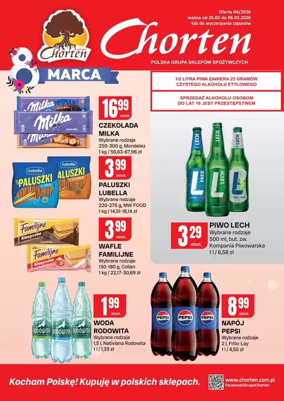 Katalog Chorten w: Czyżew | Ekskluzywne oferty i okazje | 2026-02-26T00:00:00.000Z - 2026-03-08T00:00:00.000Z