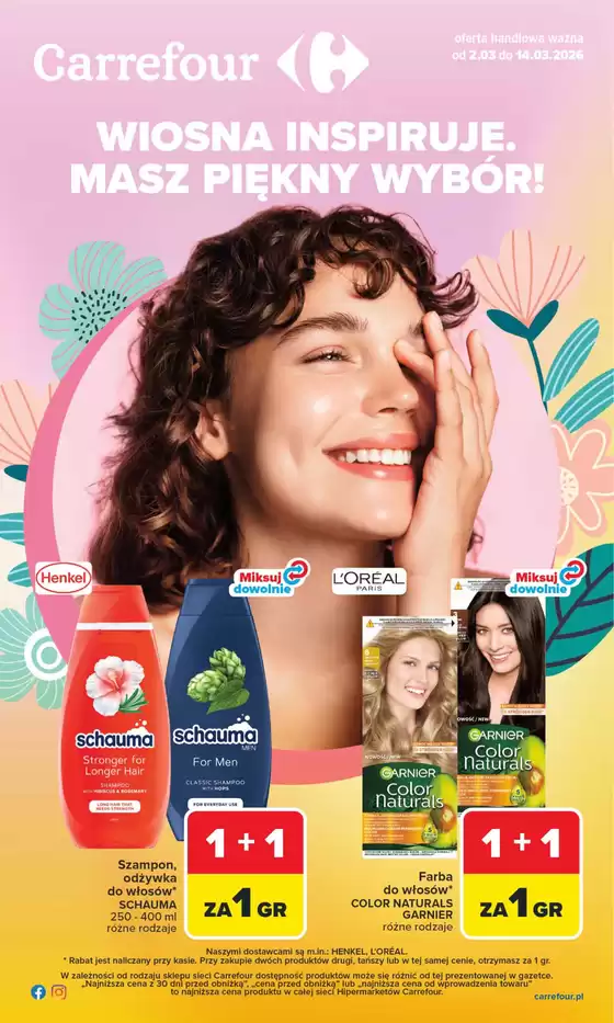 Katalog Carrefour w: Łuków | Gazetka Hity dla urody | 2026-03-01T00:00:00.000Z - 2026-03-14T00:00:00.000Z