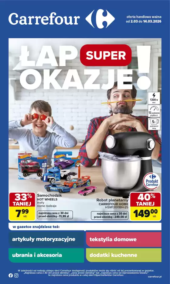 Katalog Carrefour w: Łuków | Gazetka Łap super okazje od poniedziałku | 2026-03-01T00:00:00.000Z - 2026-03-14T00:00:00.000Z