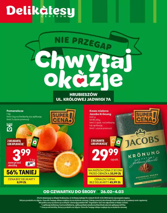 Katalog Delikatesy Centrum w: Kalisz | Odkryj atrakcyjne oferty | 2026-02-26T00:00:00.000Z - 2026-03-04T00:00:00.000Z