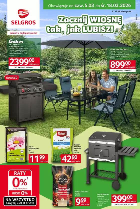 Katalog Selgros | Katalog Ogród | 2026-03-05T00:00:00.000Z - 2026-03-18T00:00:00.000Z