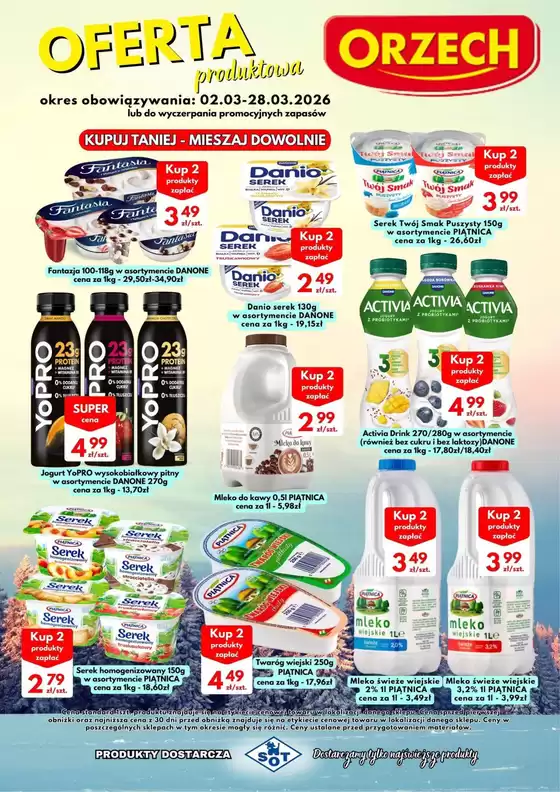 Katalog Orzech w: Głogów | Oszczędzaj teraz dzięki naszym ofertom | 2026-03-02T00:00:00.000Z - 2026-03-28T00:00:00.000Z