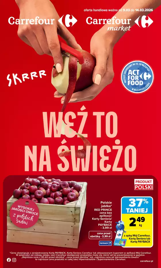 Katalog Carrefour | Gazetka Weź to na świeżo | 2026-03-08T00:00:00.000Z - 2026-03-14T00:00:00.000Z