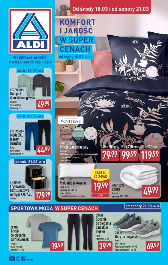 Katalog Aldi | Oszczędzaj teraz dzięki naszym ofertom | 2026-03-18T00:00:00.000Z - 2026-03-21T00:00:00.000Z