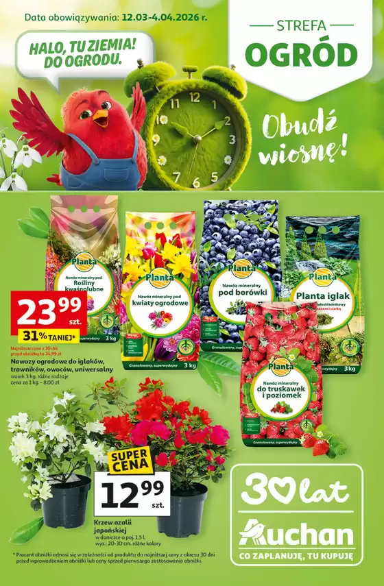 Katalog Auchan | Gazetka Strefa Ogród Hipermarket Auchan | 2026-03-12T00:00:00.000Z - 2026-04-04T00:00:00.000Z