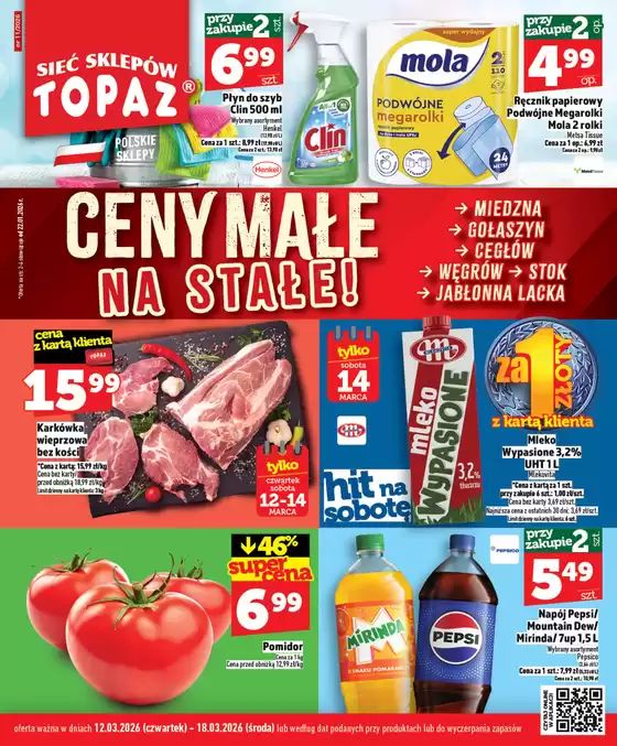Katalog Topaz w: Świdnica | Oszczędzaj teraz dzięki naszym ofertom | 2026-03-12T00:00:00.000Z - 2026-03-18T00:00:00.000Z