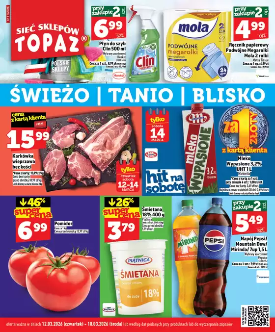 Katalog Topaz w: Świdnica | Topaz gazetka | 2026-03-12T00:00:00.000Z - 2026-03-18T00:00:00.000Z