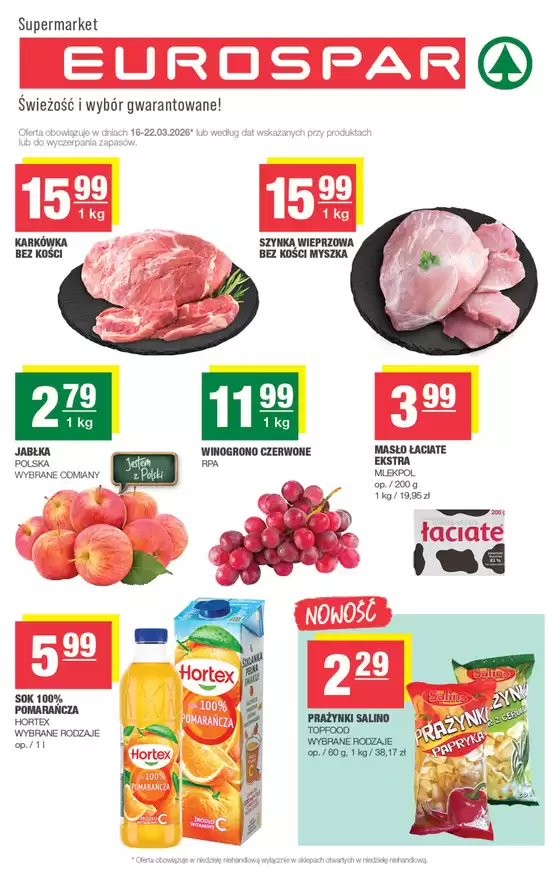 Katalog Spar w: Aleksandrów | Nasze najlepsze okazje | 2026-03-16T00:00:00.000Z - 2026-03-22T00:00:00.000Z