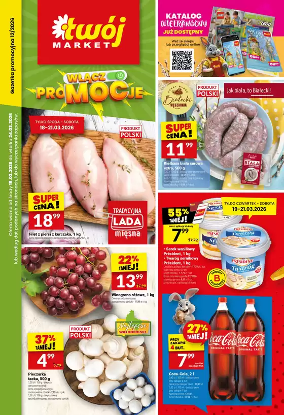Katalog Twój Market w: Tarnowskie Góry | Twój Market gazetka | 2026-03-18T00:00:00.000Z - 2026-03-24T00:00:00.000Z