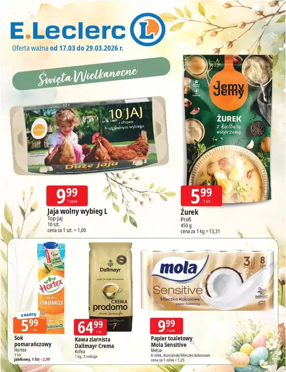 Katalog E.Leclerc w: Tarnowskie Góry | Najlepsze oferty dla wszystkich klientów | 2026-03-17T00:00:00.000Z - 2026-03-29T00:00:00.000Z