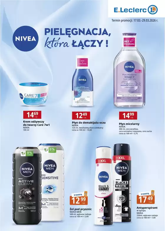 Katalog E.Leclerc w: Tarnowskie Góry | Najlepsze oferty dla wszystkich łowców okazji | 2026-03-17T00:00:00.000Z - 2026-03-29T00:00:00.000Z
