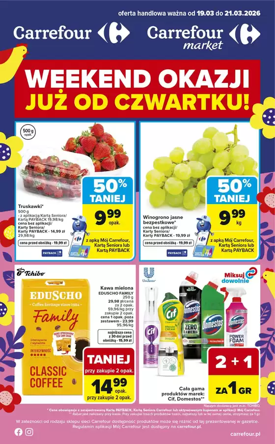 Katalog Carrefour w: Tarnowskie Góry | Gazetka Weekend okazji już od czwartku | 2026-03-18T00:00:00.000Z - 2026-03-21T00:00:00.000Z