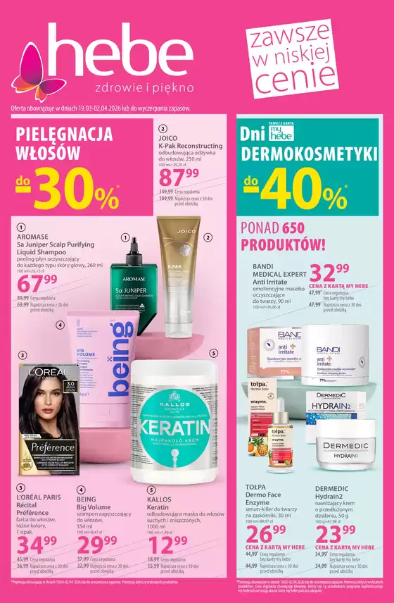Katalog Hebe w: Człopa | Hebe gazetka | 2026-03-19T00:00:00.000Z - 2026-04-02T00:00:00.000Z
