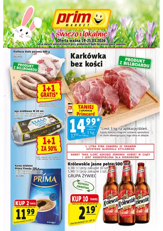 Katalog Prim Market w: Częstochowa | Ekskluzywne oferty dla naszych klientów | 2026-03-19T00:00:00.000Z - 2026-03-25T00:00:00.000Z