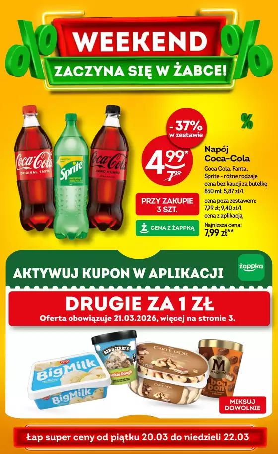 Katalog Żabka w: Częstochowa | Oferty dla łowców okazji | 2026-03-20T00:00:00.000Z - 2026-03-22T00:00:00.000Z