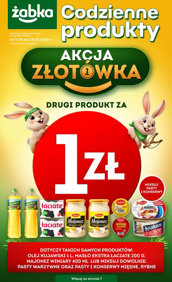 Katalog Żabka w: Częstochowa | Nasze najlepsze oferty dla Ciebie | 2026-03-11T00:00:00.000Z - 2026-03-24T00:00:00.000Z