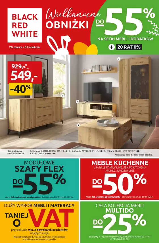 Katalog Black Red White w: Pyskowice | Wielkanocne obniżki do -55 na setki mebli i dodatków | 2026-03-20T00:00:00.000Z - 2026-04-08T00:00:00.000Z