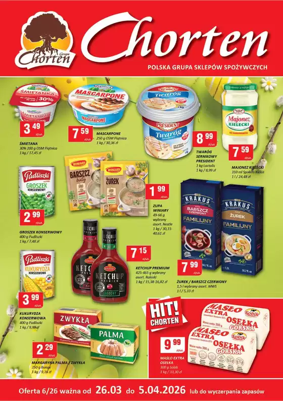 Katalog Chorten w: Narol | Nowe oferty do odkrycia | 2026-03-26T00:00:00.000Z - 2026-04-05T00:00:00.000Z