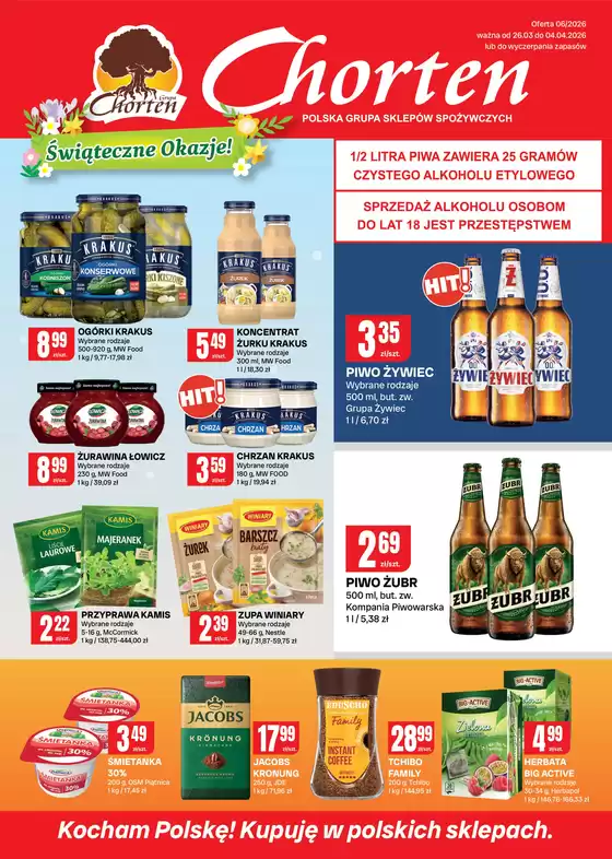 Katalog Chorten w: Józefów (Mazowieckie) | Specjalne oferty dla Ciebie | 2026-03-26T00:00:00.000Z - 2026-04-04T00:00:00.000Z