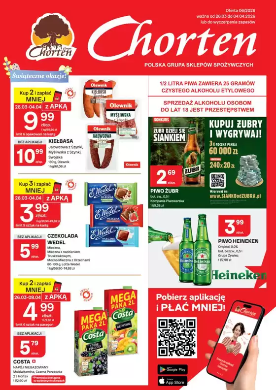 Katalog Chorten w: Narol | Aktualne promocje specjalne | 2026-03-26T00:00:00.000Z - 2026-04-04T00:00:00.000Z