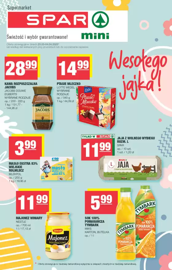 Katalog Spar w: Tarnogród | Aktualne okazje i oferty | 2026-03-23T00:00:00.000Z - 2026-04-04T00:00:00.000Z