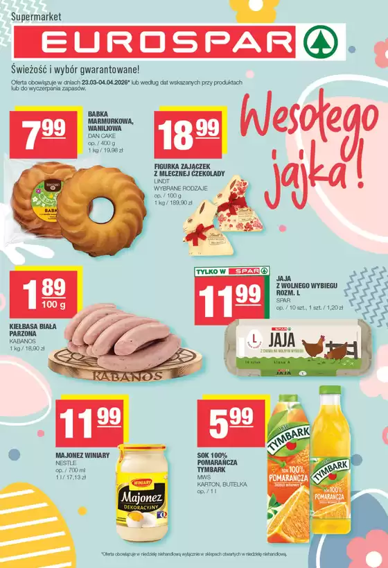 Katalog Spar w: Tarnogród | Ekskluzywne oferty i okazje | 2026-03-23T00:00:00.000Z - 2026-04-04T00:00:00.000Z
