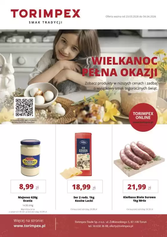 Katalog Torimpex w: Korfantów | Torimpex gazetka | 2026-03-23T00:00:00.000Z - 2026-04-04T00:00:00.000Z