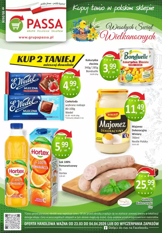 Katalog Sklepy S w: Andrychów | Sklepy S gazetka | 2026-03-23T00:00:00.000Z - 2026-04-04T00:00:00.000Z