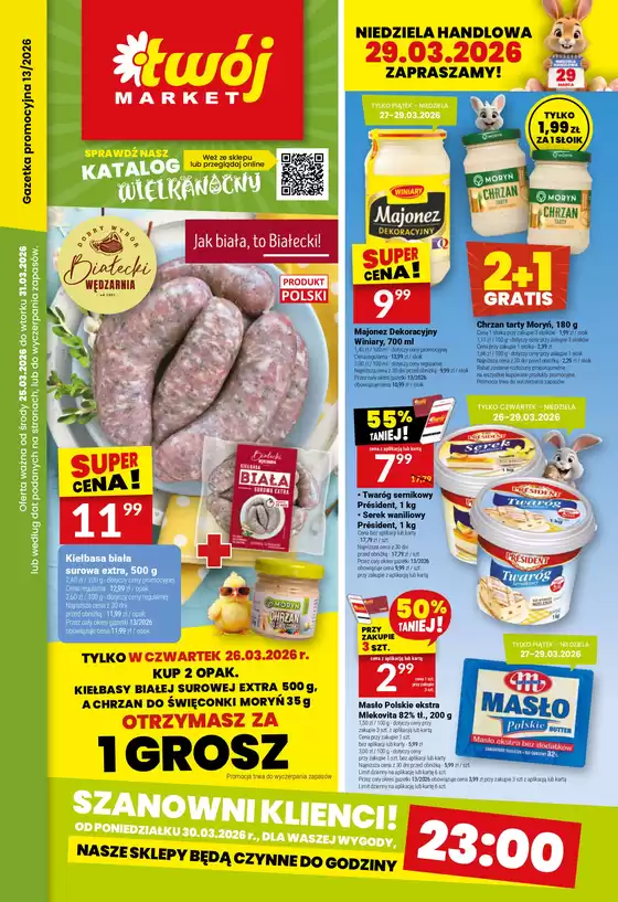 Katalog Twój Market w: Andrychów | Twój Market gazetka | 2026-03-25T00:00:00.000Z - 2026-03-31T00:00:00.000Z