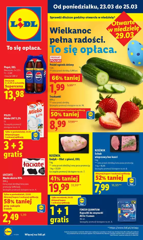 Katalog Lidl w: Praszka | Gazetka od 23.03 | 2026-03-23T00:00:00.000Z - 2026-03-25T00:00:00.000Z