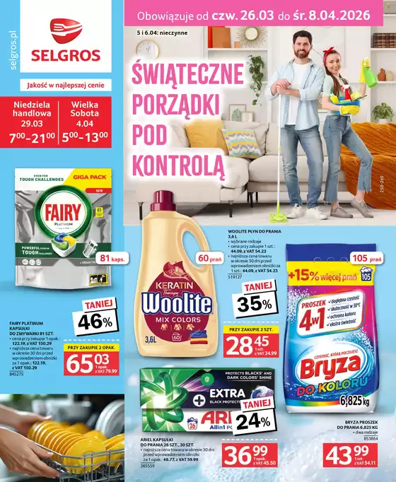 Katalog Selgros w: Barwice | Katalog Sprzątanie | 2026-03-26T00:00:00.000Z - 2026-04-08T00:00:00.000Z