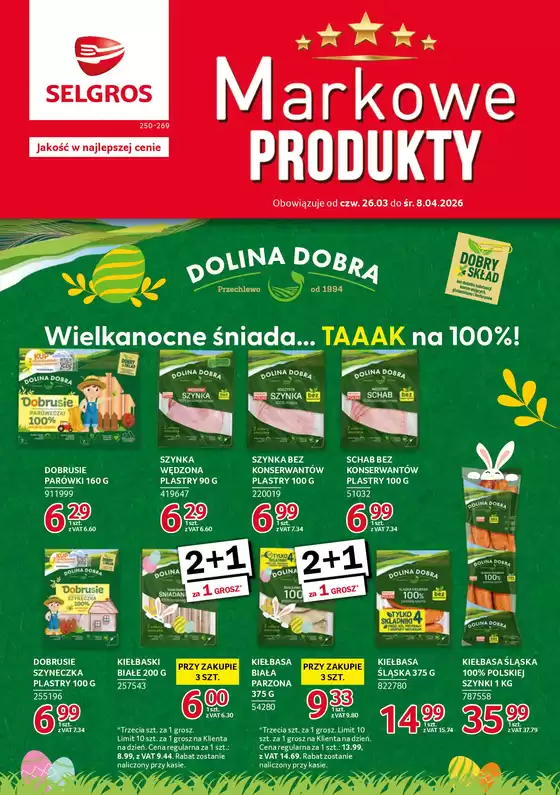 Katalog Selgros w: Barwice | Markowe Produkty | 2026-03-26T00:00:00.000Z - 2026-04-08T00:00:00.000Z